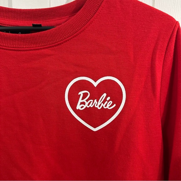 Barbie Red Sweatshirt with Heart Logo - Picture 2 of 6